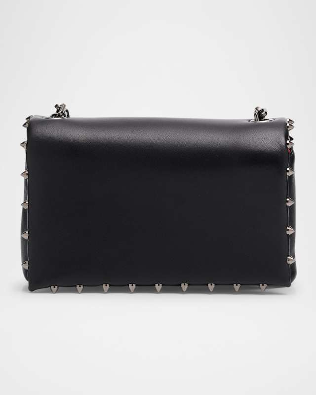 Spiky Soft Pouch Bag in Napa Leather